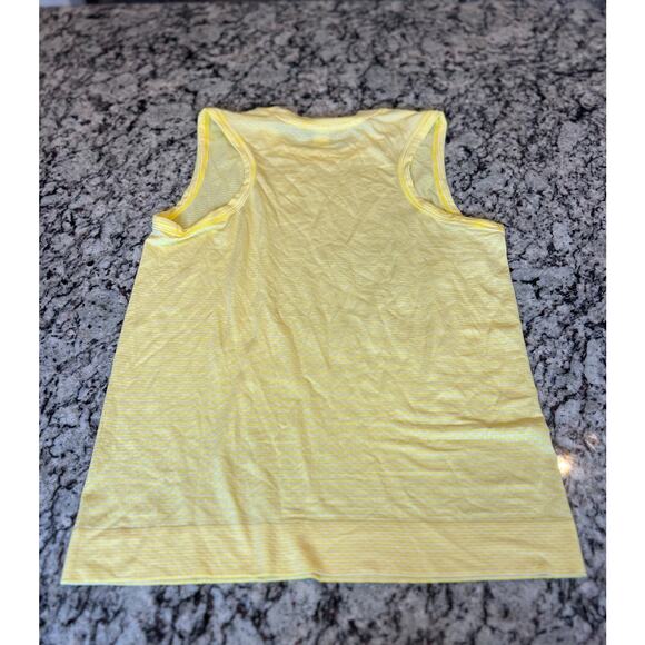 Oiselle women’s top size M yellow and white - Picture 9 of 12